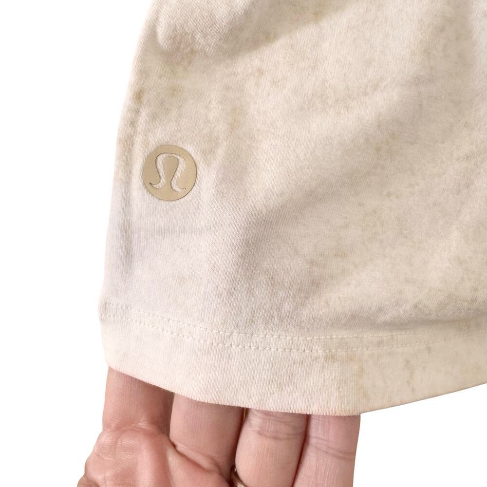 Lululemon All Yours Short Sleeve T-Shirt Cirrus Wash Lemon Strawberry Sz 8 - Picture 9 of 9